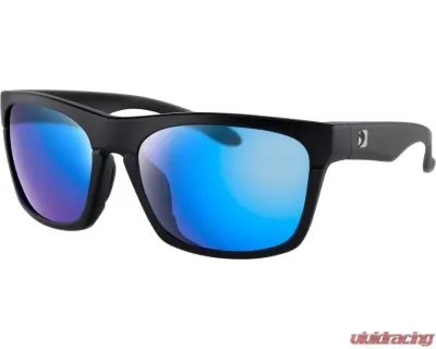 Bobster Route Sunglasses Matte Black w/ Purple HD Lightblue Revo Mirror - BROU001H