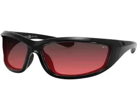 Bobster Charger Sunglasses Black w/ Rose Lens