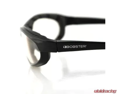 Bobster Fat Boy Sunglasses Black w/ Clear Photochromic Lens - EFB001