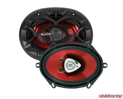 Boss Audio 5X7" Speaker 2-Way Red Poly Injection Cone - CH5720