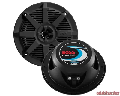 Boss Audio 5.25" 150W Black 2-Way Coaxial Marine Speaker - MR52B