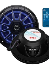Boss Audio 6.5" 200W Black 2-Way Marine Speaker With RGB Lights Pair                                     - MRGB65B - Image 4