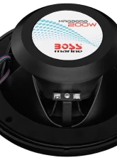 Boss Audio 6.5" 200W Black 2-Way Marine Speaker With RGB Lights Pair                                     - MRGB65B - Image 3