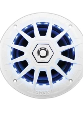 Boss Audio 6.5" White 2 Way Marine Speaker Pair Multi Color Illumination Wireless Remote                                     - MRGB65 - Image 2