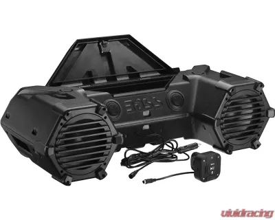 Boss Audio 8" Marine Speakers and 1.5" Weatherproof Tweeters Bluetooth Amplified All-Terrain Sound System - ATVB95LED