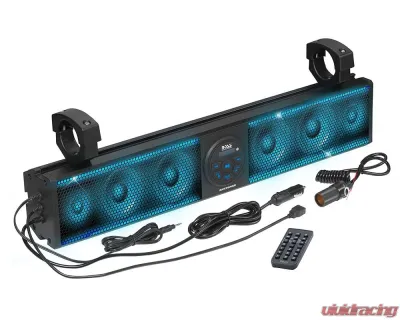 Boss Audio 26" Ipx5 Rated Weatherproof ATV|UTV Sound Bar Audio System - BRT26RGB