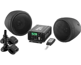 Boss Audio 600 Watts Max Black Bluetooth Power All-Terrain Speaker And Amplifier System