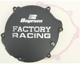 Boyesen Factory Racing Clutch Cover Black Kawasaki KX125 1994-2002