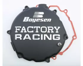 Boyesen Factory Racing Clutch Cover Black Kawasaki KX250 2005-2007