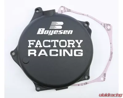 Boyesen Factory Racing Clutch Cover Black Kawasaki KX250F | KX250 2009-2020 - CC-17AB