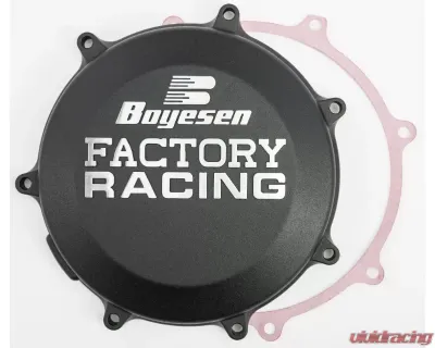 Boyesen Factory Racing Clutch Cover Black Kawasaki KX450 2019-2020 - CC-18CB