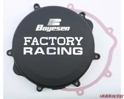 Boyesen Factory Racing Clutch Cover Black Suzuki RM250 2000-2008 - CC-22B