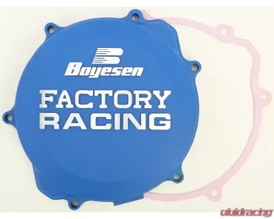 Boyesen Factory Racing Clutch Cover Blue Yamaha YZ250X | YZ250 1999-2019 - CC-32AL