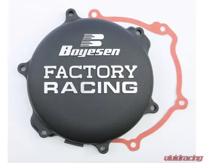 Boyesen Factory Racing Clutch Cover Black Yamaha YZ125 2005-2019 - CC-33B