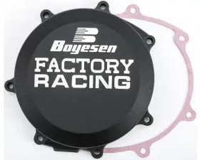 Boyesen Factory Racing Clutch Cover Black Yamaha YZ250FX | YZ250F | WR250F 2014-2019