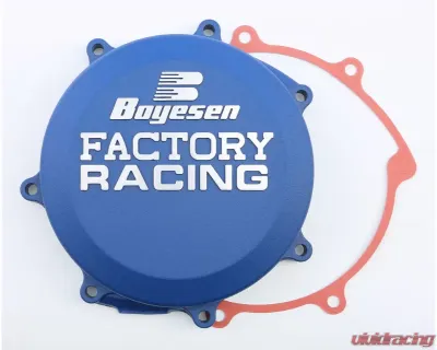 Boyesen Factory Racing Clutch Cover Blue Yamaha YZ250FX | YZ250F | WR250F 2014-2019 - CC-37AL