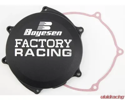 Boyesen Factory Racing Clutch Cover Black Yamaha YZ250F 2019-2020 - CC-37CB