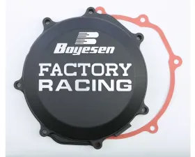 Boyesen Factory Racing Clutch Cover Black Yamaha YZ450FX | YZ450F | WR450F 2010-2020