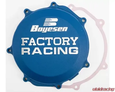 Boyesen Factory Racing Clutch Cover Blue Yamaha YZ450FX | YZ450F | WR450F 2010-2020 - CC-38CL