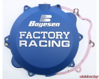 Boyesen Factory Racing Clutch Cover Blue Husqvarna TE | TC | FE | KTM SX | XC 2009-2016 - CC-42AL