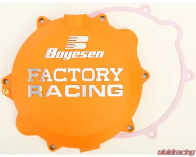 Boyesen Factory Racing Clutch Cover Orange Husqvarna TE | TC | FE | KTM SX | XC 2009-2016 - CC-42AO