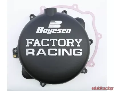 Boyesen Factory Racing Clutch Cover Black KTM 250 SX | 250 XC | 300 XC | 300 XC-W | 250 EXC | 300 EXC 2003-2007 - CC-42B