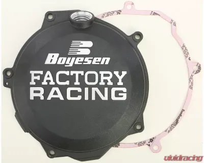 Boyesen Factory Racing Clutch Cover Black Husqvarna/KTM/Husaberg - CC-44AB