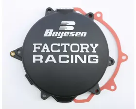 Boyesen Factory Racing Clutch Cover Black Husaberg FE 250 | KTM 250 SX-F | 250 XCF-W | 250 XC-F 2005-2013