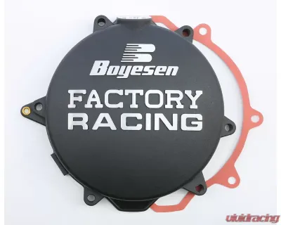 Boyesen Factory Racing Clutch Cover Black Husaberg FE 250 | KTM 250 SX-F | 250 XCF-W | 250 XC-F 2005-2013 - CC-44B