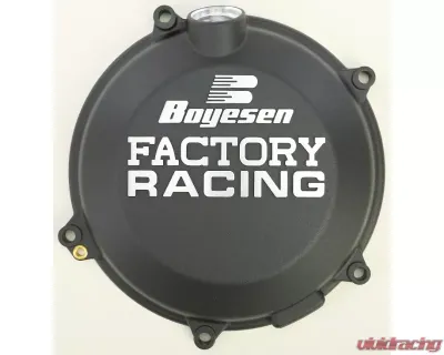 Boyesen Factory Racing Clutch Cover Black Husqvarna/KTM CC-45AB - CC-45AB