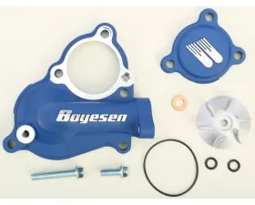 Boyesen Waterpump Cover & Impeller Kit Blue Kawasaki KX250F | Suzuki RM-Z250 2004-2016