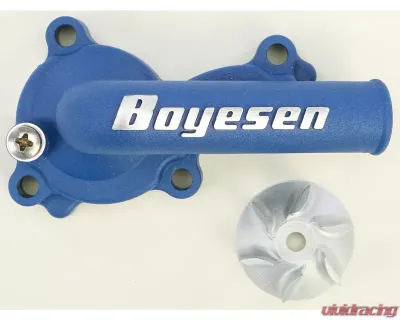 Boyesen Waterpump Cover & Impeller Kit Blue Kawasaki KX450F | KLX450R 2006-2015 - WPK-18L