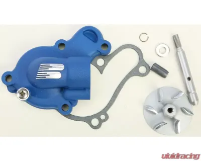 Boyesen Waterpump Cover & Impeller Kit Blue Yamaha YZ250FX | YZ250F | WR250F 2014-2019 - WPK-37AL