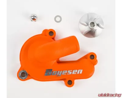 Boyesen Waterpump Cover & Impeller Kit Orange KTM/Husqvarna - WPK-44AO