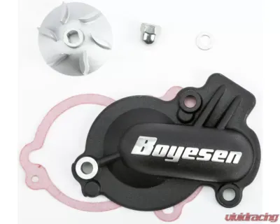 Boyesen Waterpump Cover & Impeller Kit Black Husqvarna/KTM - WPK-45AB
