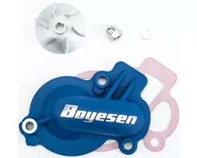Boyesen Waterpump Cover & Impeller Kit Blue Husqvarna/KTM WPK-45AL
