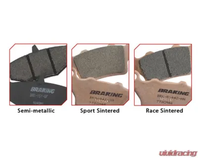 Braking Semi-Metallic Brake Pad Set Kawasaki ZX | ZRX | VN | Suzuki GSX-R | GSF | VZ | TL 2020 - 764SM1