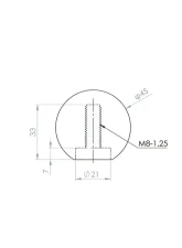 ARC Titanium Shift Knob M8x1.25 Toyota MR-S                                     - 19002-AA028 - Image 3