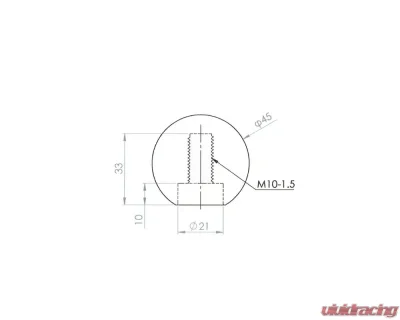 ARC Titanium Shift Knob M10x1.50 Honda NSX | S2000 | Integra | Civic | Accord - 19002-AA030