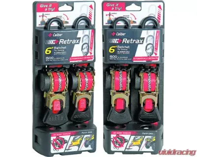 Caliber 2 pcs. 1" x 6' Retrax Retractable Strap - 13412