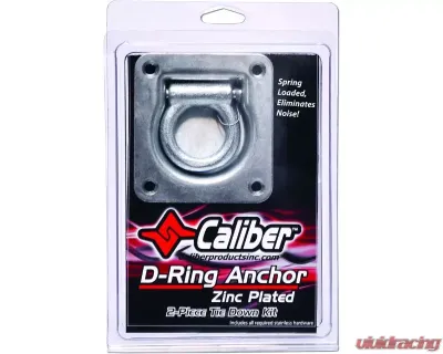 Caliber 2 pcs. Tie Down Zinc Coated Trailer D-Ring Anchor Kit - 13520