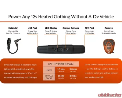 California Heat 12V Battery (7000 MAH) - BAT12V7