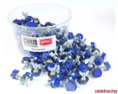 Chris Products Mini-Reflectors 150/pck Blue - CH150B