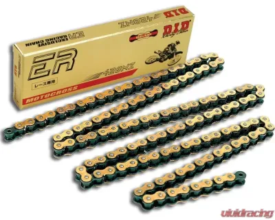 D.I.D Racing Chains Super 428NZG-124 Non O-Ring Chain Gold - 690-22124