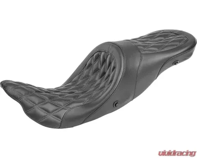 Danny Gray 2-Up XL Longhaul Air Diamond Stitch Seat Harley Davidson 2010-2018 - 21-412DIAAIR