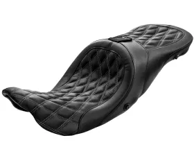 Danny Gray 2-Up XL Longhaul Diamond Stitch Seat Harley Davidson 2009-2018