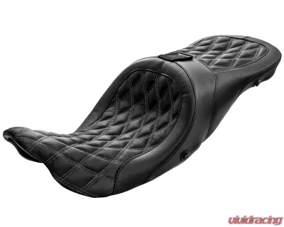 Danny Gray 2-Up XL Longhaul Diamond Stitch Seat Harley Davidson 2009-2018 - 21-413DIAAIR
