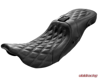 Danny Gray 2-Up XL Weekday Diamond Stitch Seat Harley Davidson 2010-2018 - 21-420DIAAIR