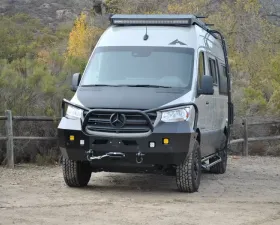 Aluminess Front Bumper with Brush Guard Mercedes-Benz Sprinter 2019+