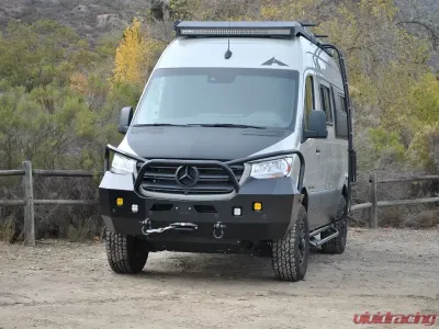 Aluminess Front Bumper with Brush Guard Mercedes-Benz Sprinter 2019+ - 210620